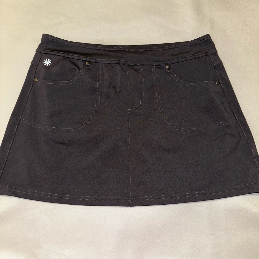 Athleta Dark Gray tennis skort ladies small with pockets